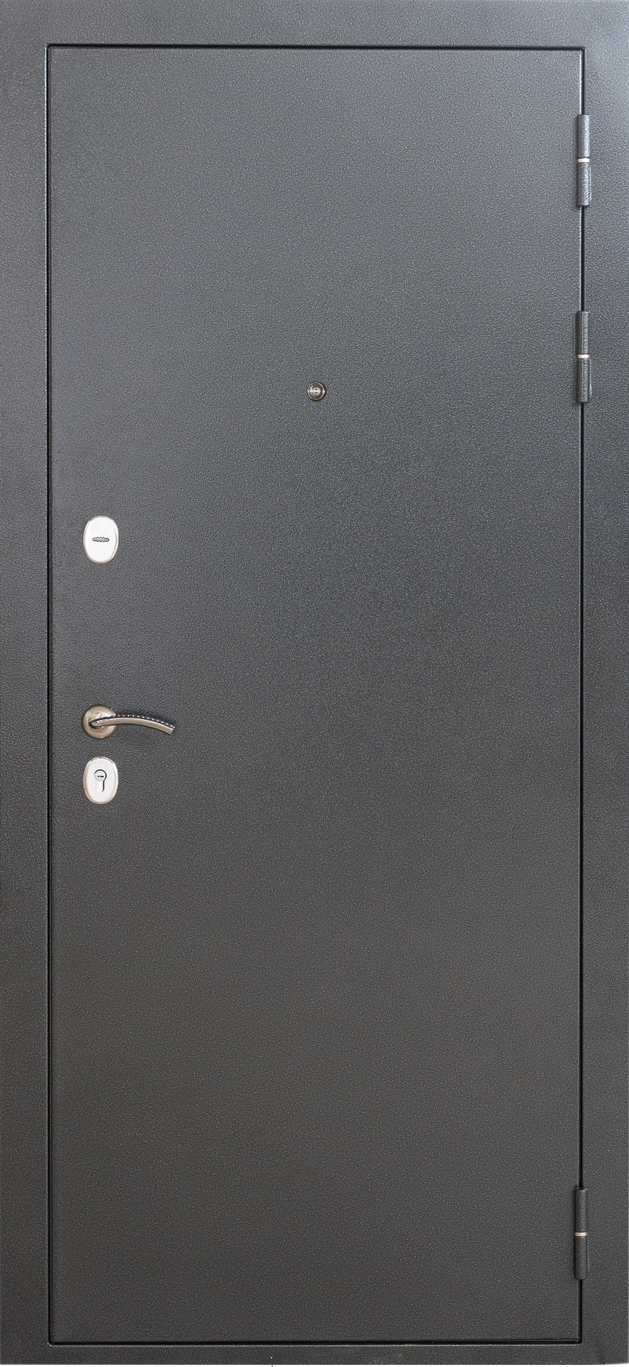 Дверь металл Купер-С, 870*2050 ЛЕВАЯ, Серебро/Панель 16мм Царга 118Т Сандал КУПЕР