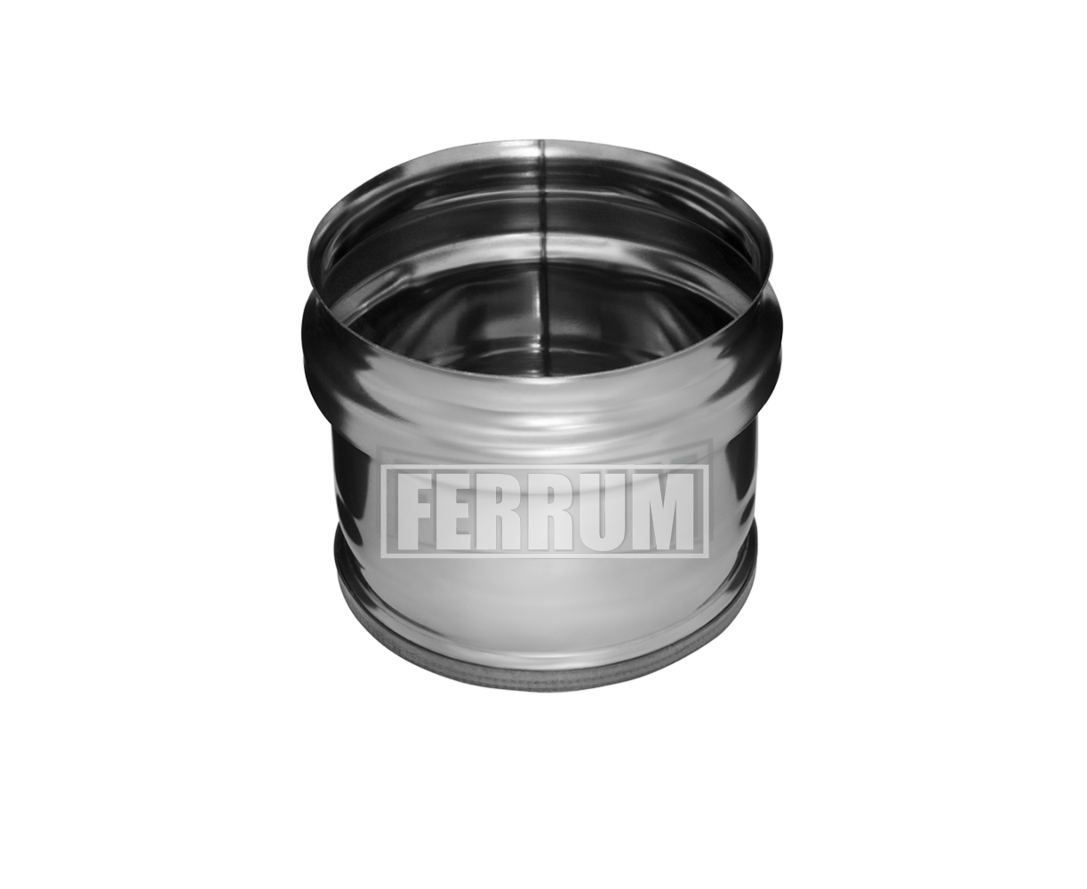 Заглушка внешняя нержавейка (0,5мм) D 160 Ferrum