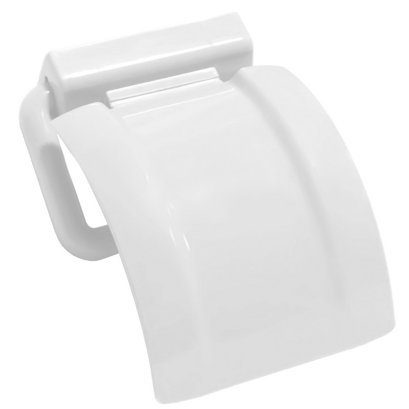 Держатель дла туалетной бумаги пластик цвет белый М2225