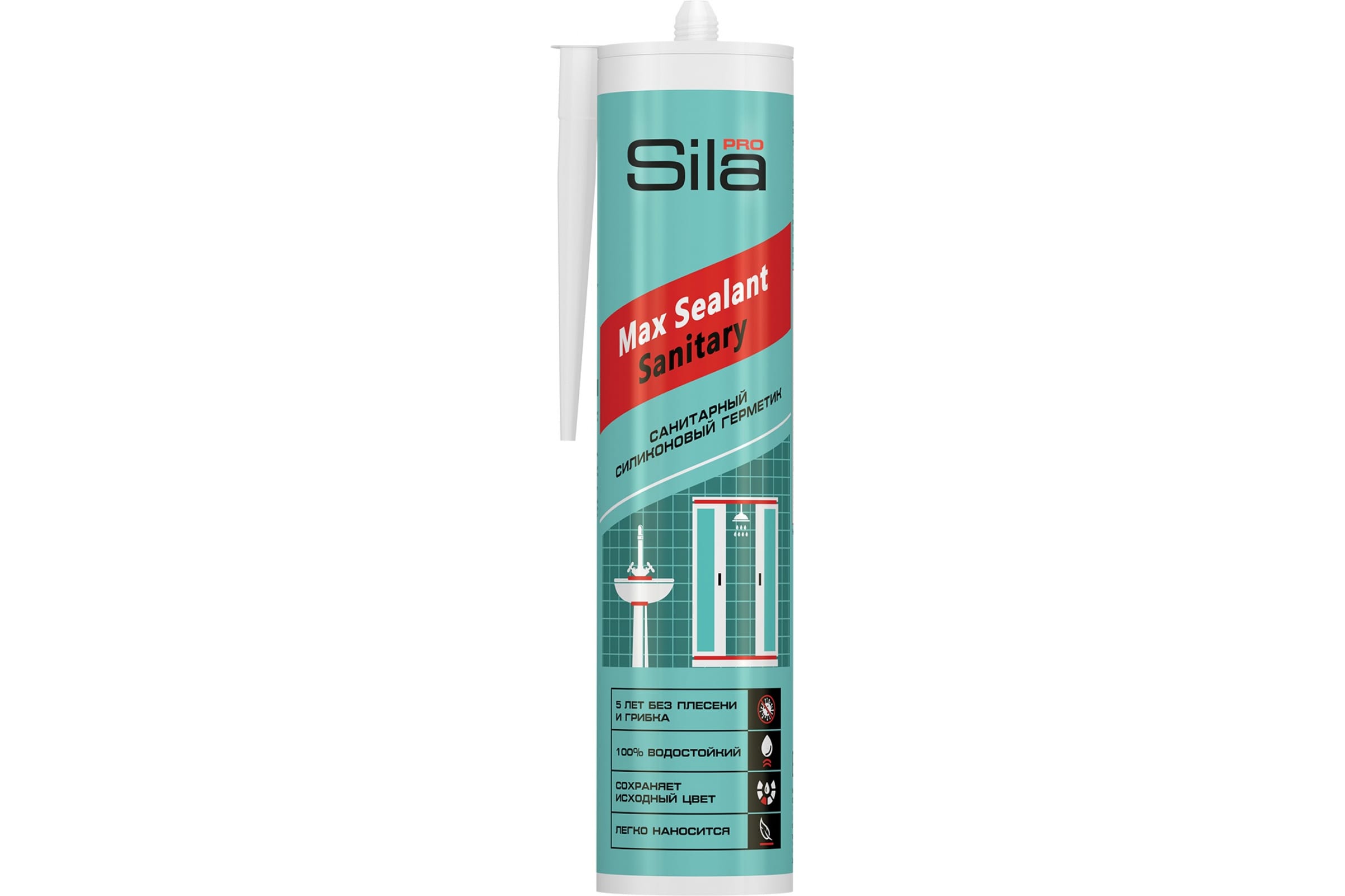 Герметик Sila PRO Max Sealant  санитарный силиконовый 290мл белый